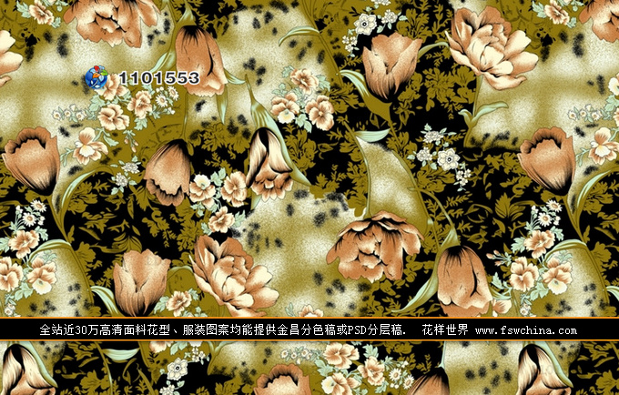 花型 复古花型 miu miu 秋季服装花型 印花图案 面料花型设计