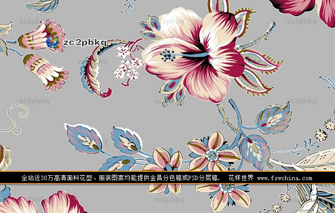 花型 复古花型 miu miu 秋季服装花型 印花图案 面料花型设计